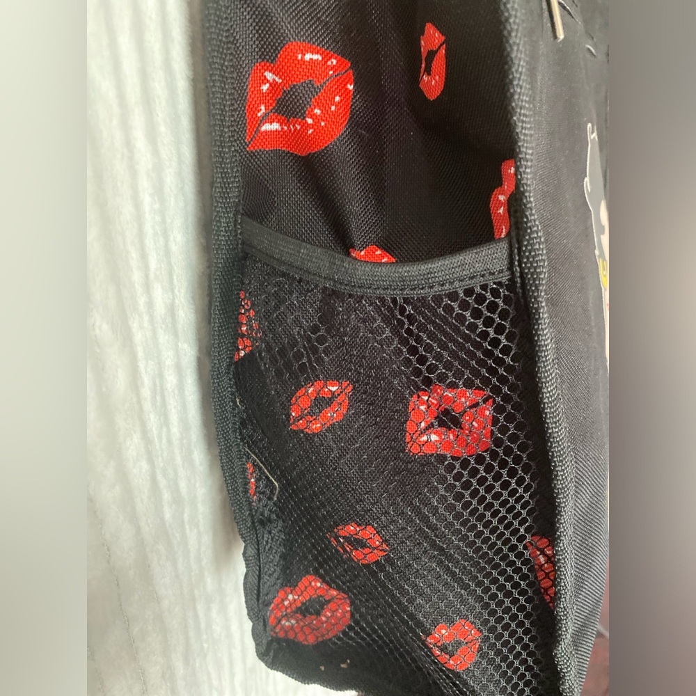 Betty Boop Black Shoulder / Tote Bag with Designs - Picture 8 of 14